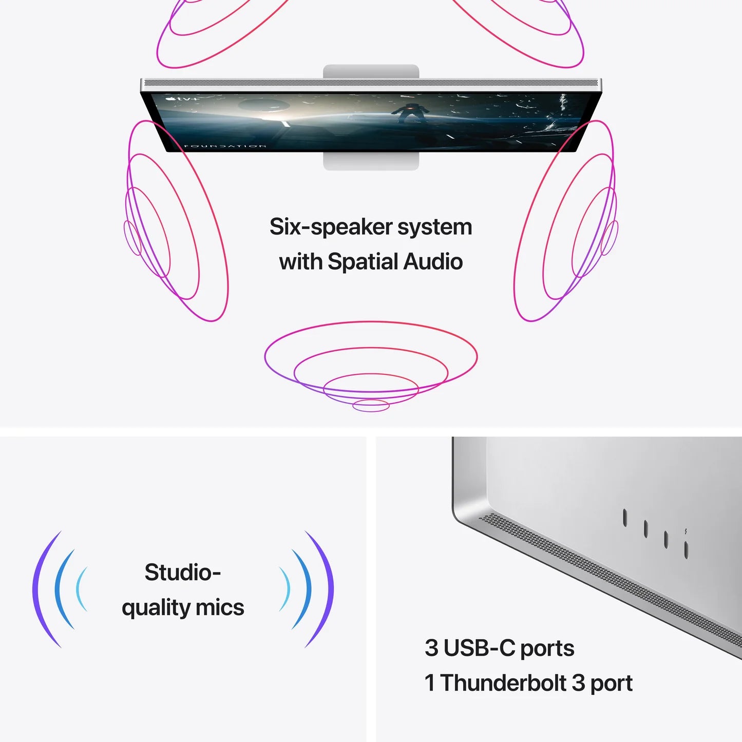 Apple Studio Display With Tilt Adjustable Stand - Standard Glass / 27 Apple Studio Display With Tilt Adjustable Stand - Standard Glass / 27